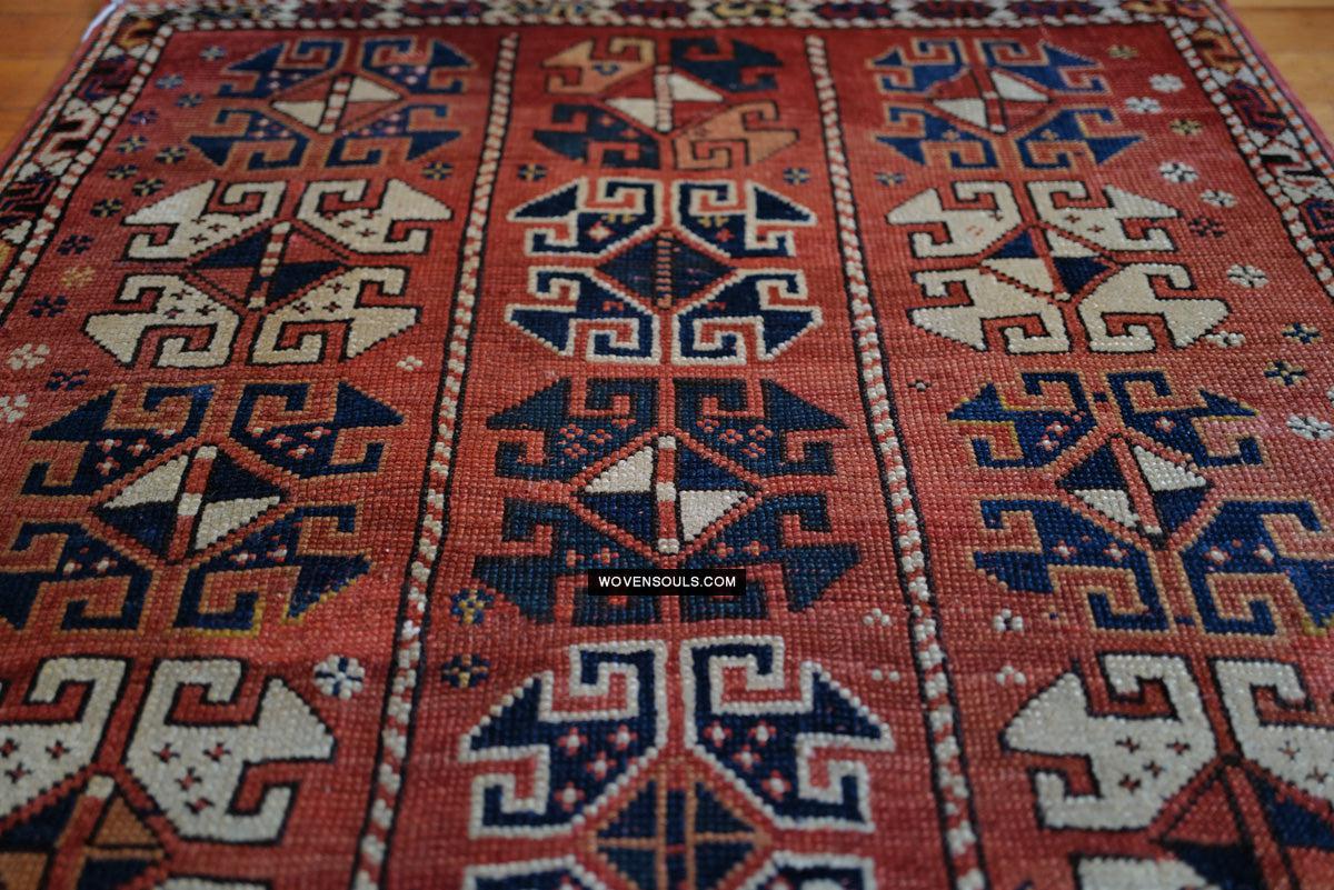 1719 Antique Bergama Turkish Rug Memling Guls?-WOVENSOULS Antique Textiles & Art Gallery
