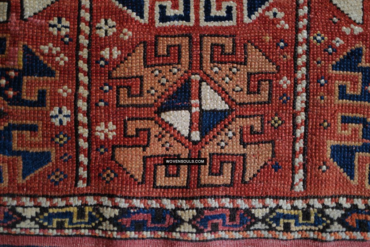 1719 Antique Bergama Turkish Rug Memling Guls?-WOVENSOULS Antique Textiles & Art Gallery