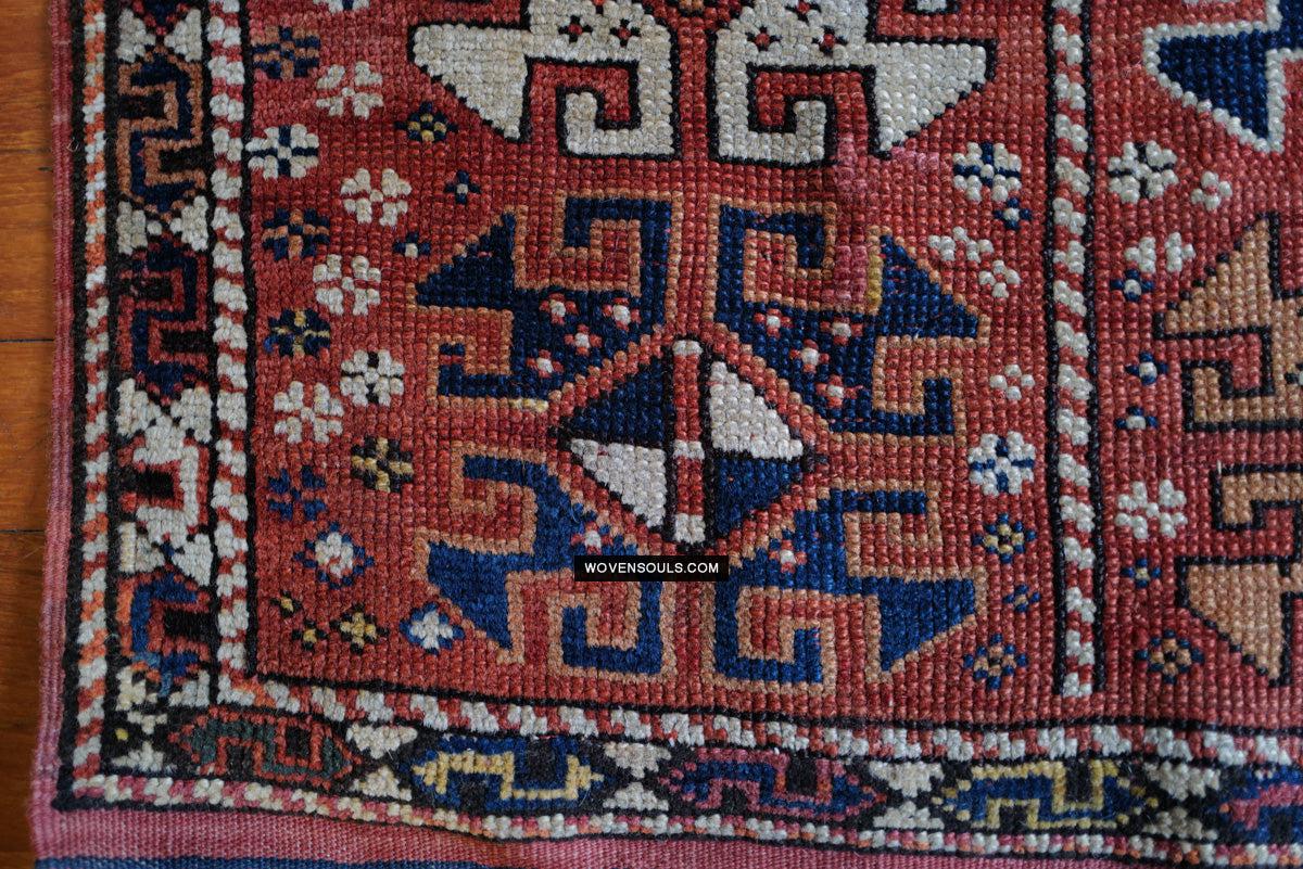 1719 Antique Bergama Turkish Rug Memling Guls?-WOVENSOULS Antique Textiles & Art Gallery