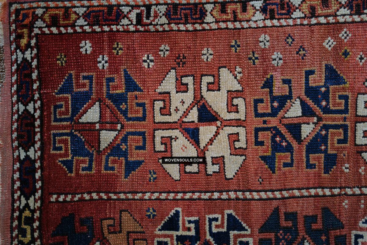 1719 Antique Bergama Turkish Rug Memling Guls?-WOVENSOULS Antique Textiles & Art Gallery