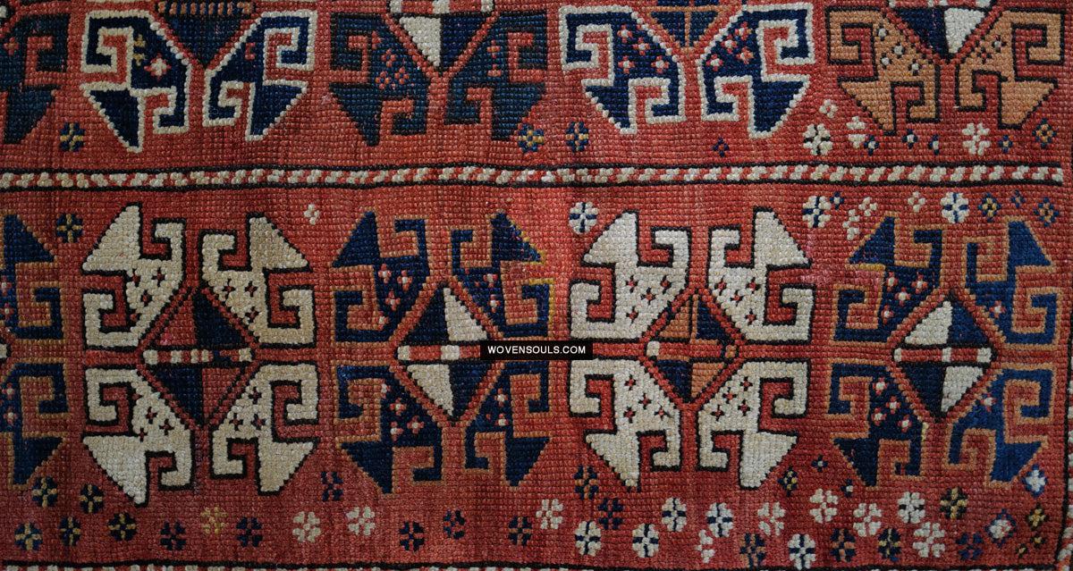1719 Antique Bergama Turkish Rug Memling Guls?-WOVENSOULS Antique Textiles & Art Gallery