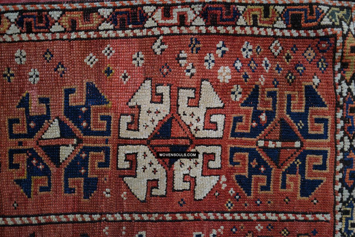 1719 Antique Bergama Turkish Rug Memling Guls?-WOVENSOULS Antique Textiles & Art Gallery