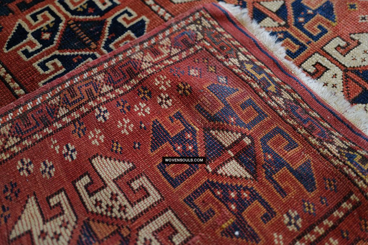 1719 Antique Bergama Turkish Rug Memling Guls?-WOVENSOULS Antique Textiles & Art Gallery