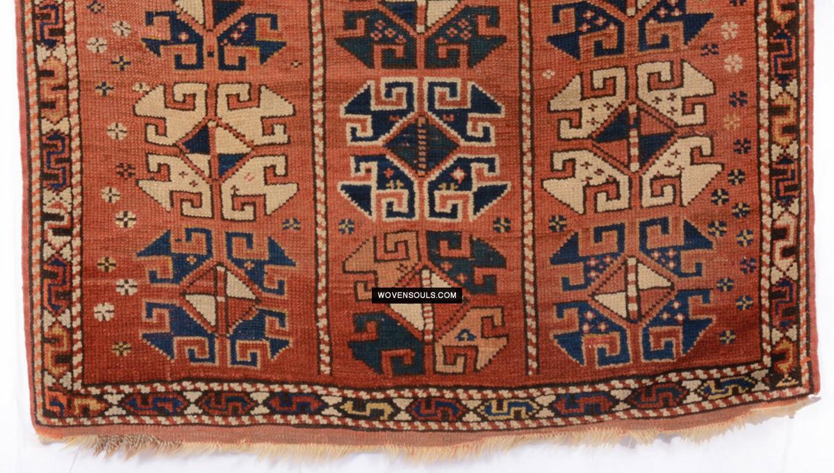 1719 Antique Bergama Turkish Rug Memling Guls?-WOVENSOULS Antique Textiles & Art Gallery