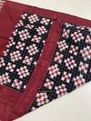 1722 Double Ikat Cotton Handwoven Shawl Andhra Pradesh-WOVENSOULS Antique Textiles &amp; Art Gallery