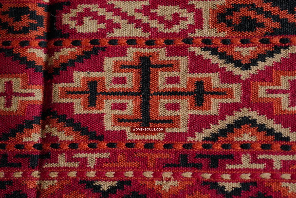 1724 Rare Yak Wool Shawl Himachal-WOVENSOULS Antique Textiles & Art Gallery