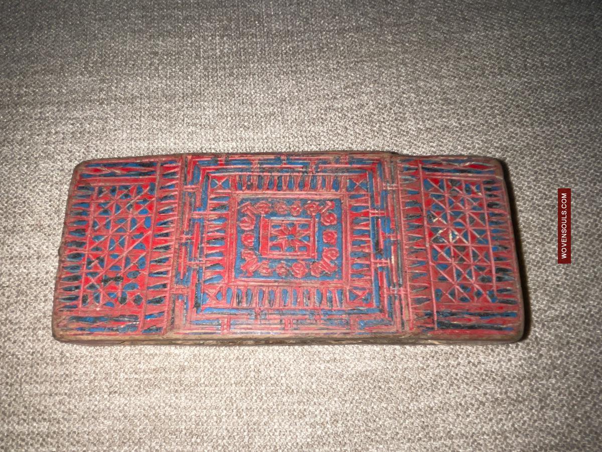 1740 Three Old Vietnam Tribal Knife Holder Mounts for Men's Belts-WOVENSOULS Antique Textiles & Art Gallery