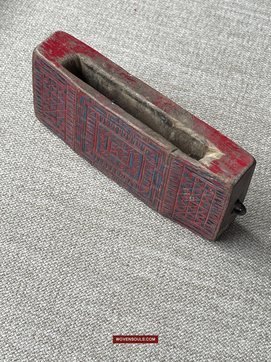 1740 Three Old Vietnam Tribal Knife Holder Mounts for Men's Belts-WOVENSOULS Antique Textiles & Art Gallery