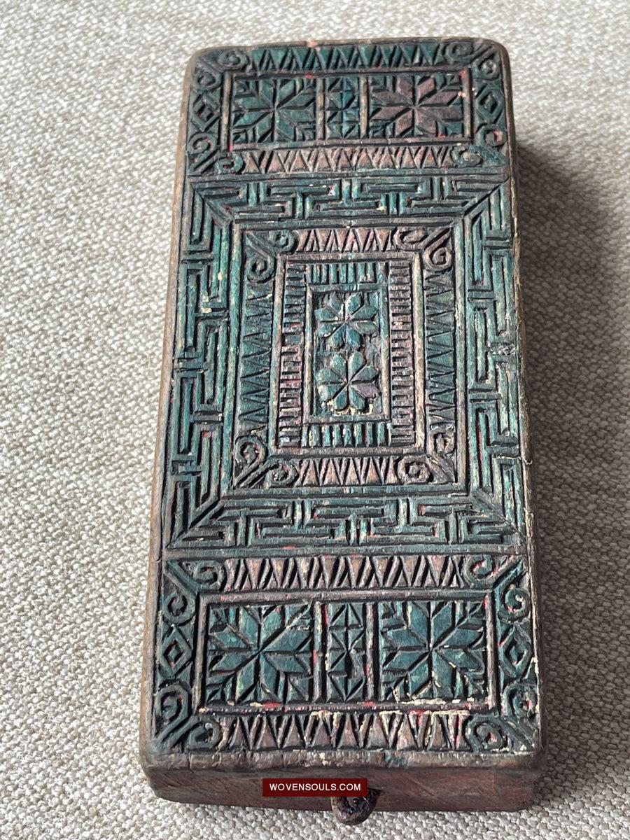 1740 Three Old Vietnam Tribal Knife Holder Mounts for Men's Belts-WOVENSOULS Antique Textiles & Art Gallery