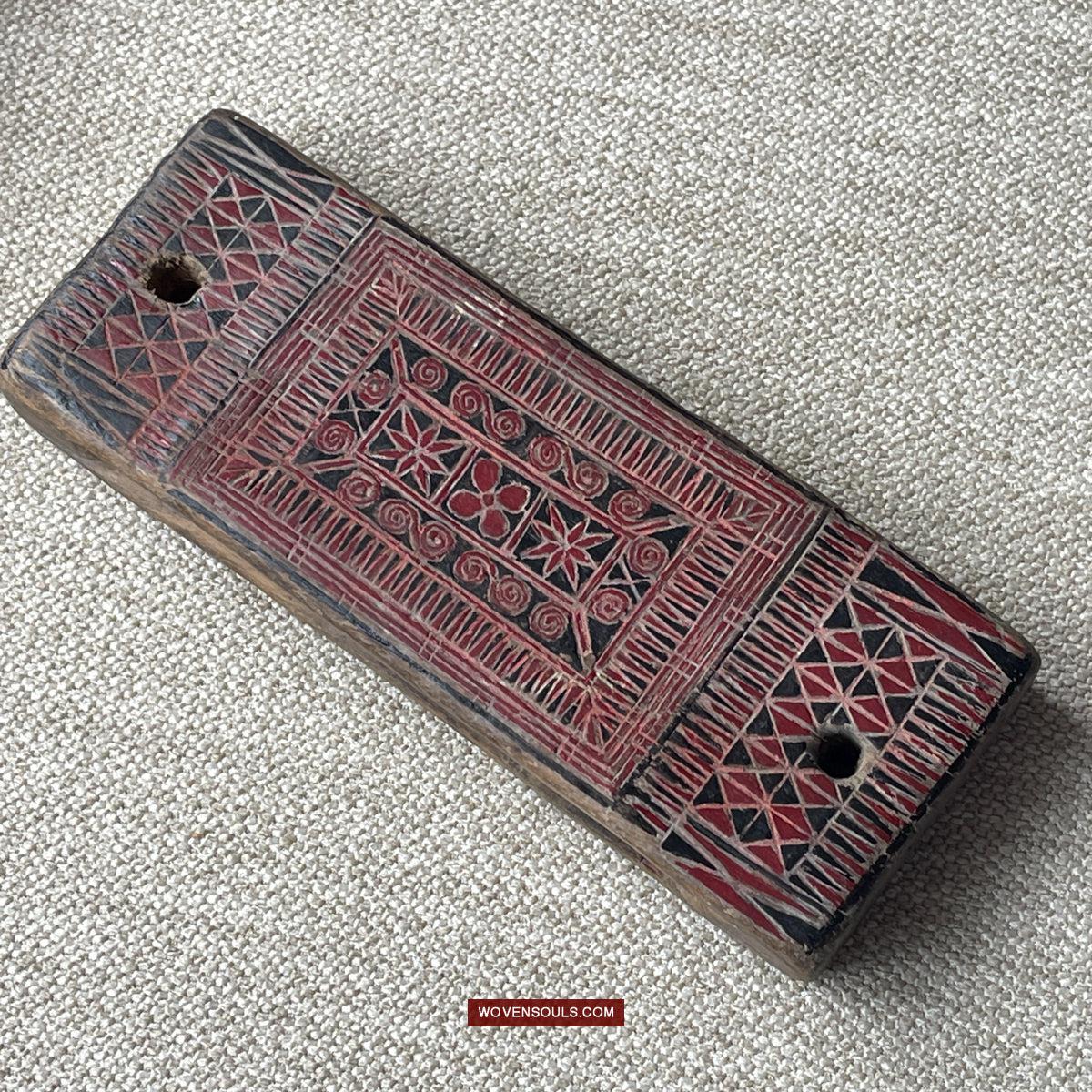 1740 Three Old Vietnam Tribal Knife Holder Mounts for Men's Belts-WOVENSOULS Antique Textiles & Art Gallery