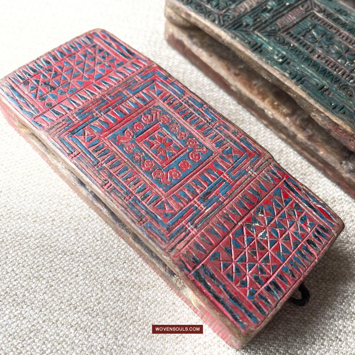 1740 Three Old Vietnam Tribal Knife Holder Mounts for Men's Belts-WOVENSOULS Antique Textiles & Art Gallery