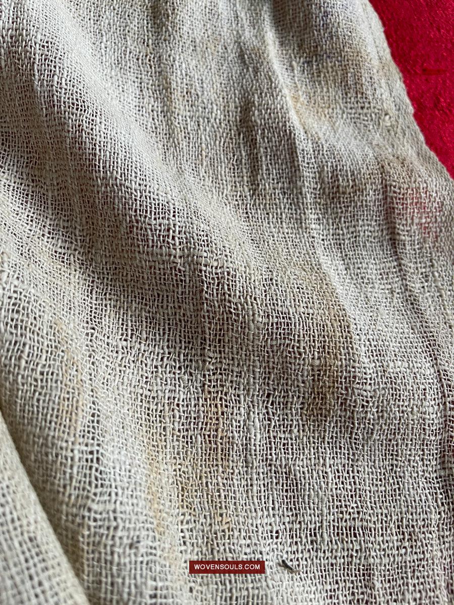 1745 Antique Hilltribe Shaman Shoulder Cloth - Textile Art-WOVENSOULS Antique Textiles & Art Gallery