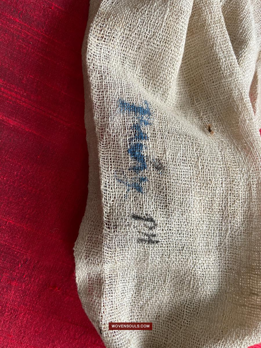 1745 Antique Hilltribe Shaman Shoulder Cloth - Textile Art-WOVENSOULS Antique Textiles & Art Gallery