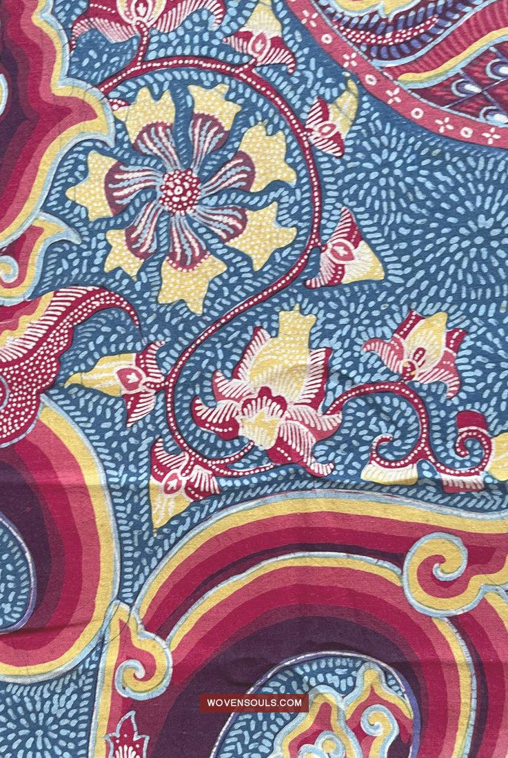 1746 Mahabharata Hindu-Szene in Cirebon Javanese Batik Tulis Art-WOVENSOULS Galerie für antike Textilien und Kunst