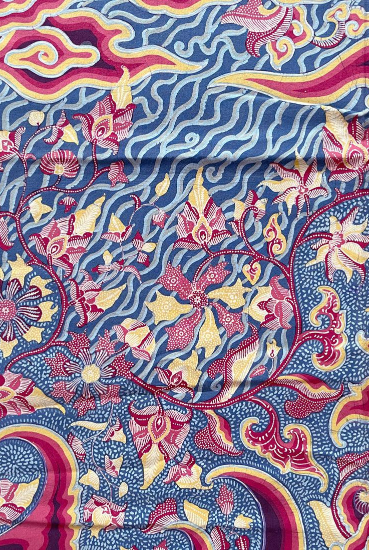 1746 Mahabharata Hindu-Szene in Cirebon Javanese Batik Tulis Art-WOVENSOULS Galerie für antike Textilien und Kunst