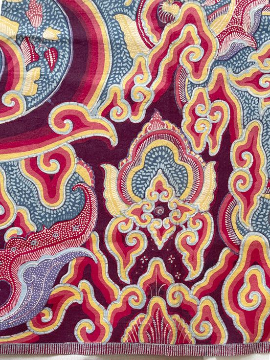 1746 Mahabharata Hindu Scene in Cirebon Javanese Batik Tulis Art-WOVENSOULS Antique Textiles & Art Gallery