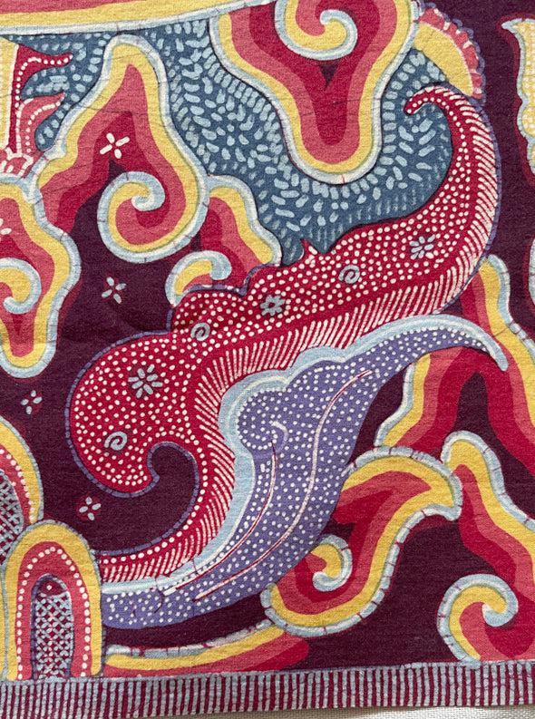 1746 Mahabharata Hindu Scene in Cirebon Javanese Batik Tulis Art-WOVENSOULS Antique Textiles & Art Gallery