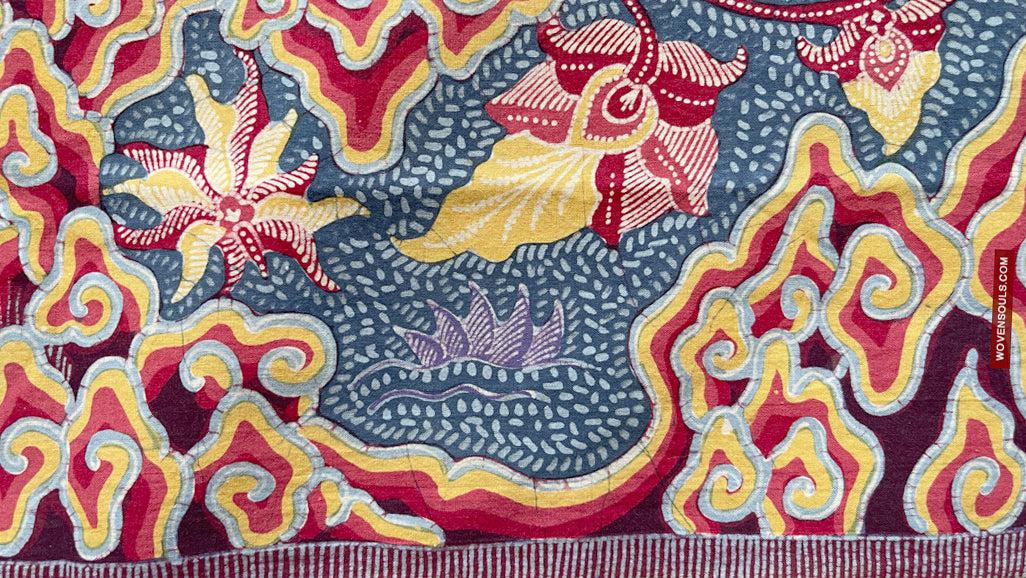 1746 Mahabharata Hindu Scene in Cirebon Javanese Batik Tulis Art-WOVENSOULS Antique Textiles & Art Gallery