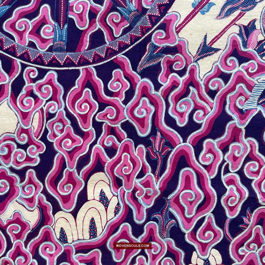 1747 Mahabharata Hindu Scene in Cirebon Javanese Batik Tulis Art-WOVENSOULS Antique Textiles & Art Gallery