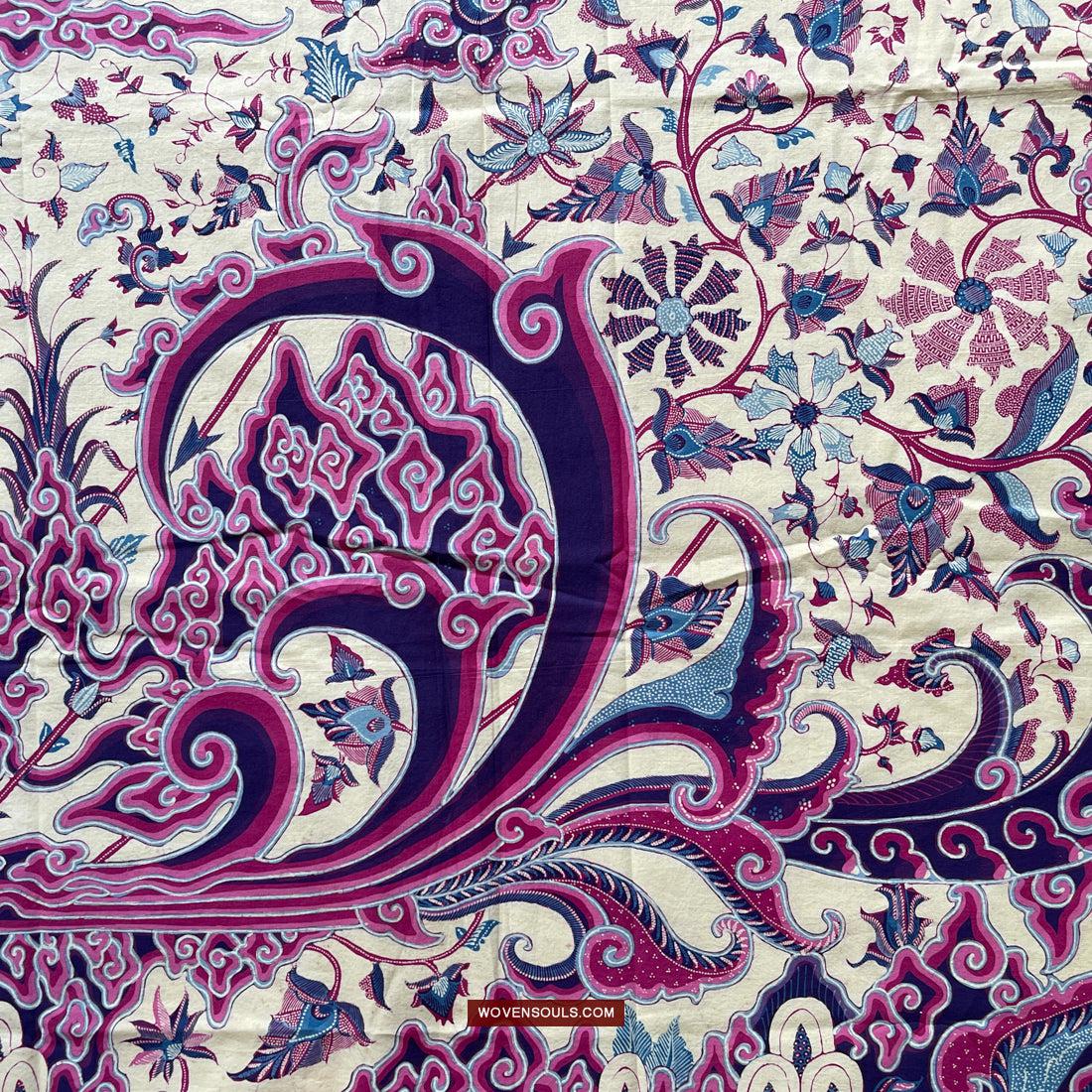 1747 Mahabharata Hindu Scene in Cirebon Javanese Batik Tulis Art-WOVENSOULS Antique Textiles & Art Gallery