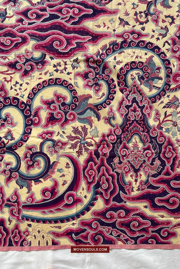 1747 Mahabharata Hindu-Szene in Cirebon Javanese Batik Tulis Art-WOVENSOULS Galerie für antike Textilien und Kunst
