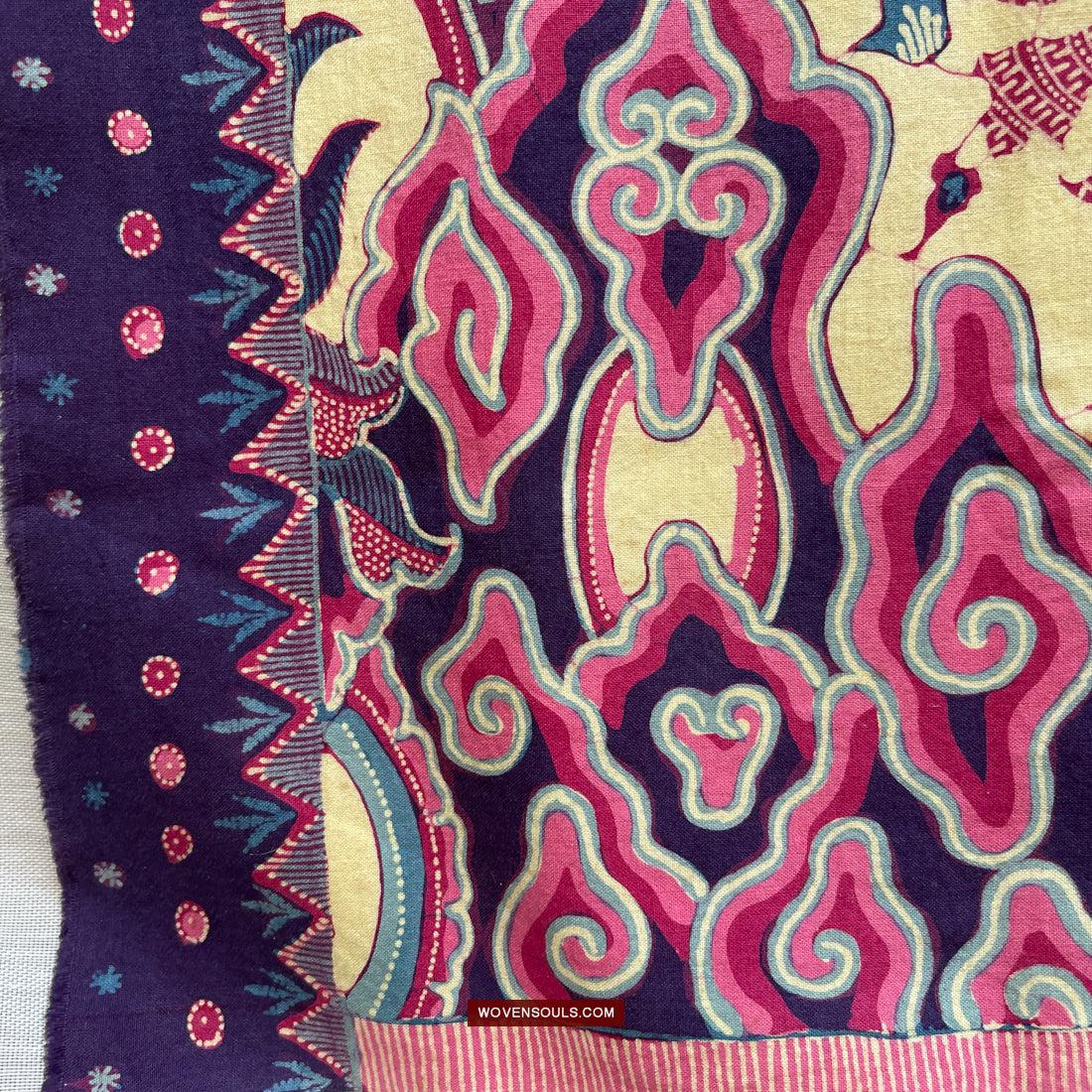 1747 Mahabharata Hindu Scene in Cirebon Javanese Batik Tulis Art-WOVENSOULS Antique Textiles & Art Gallery