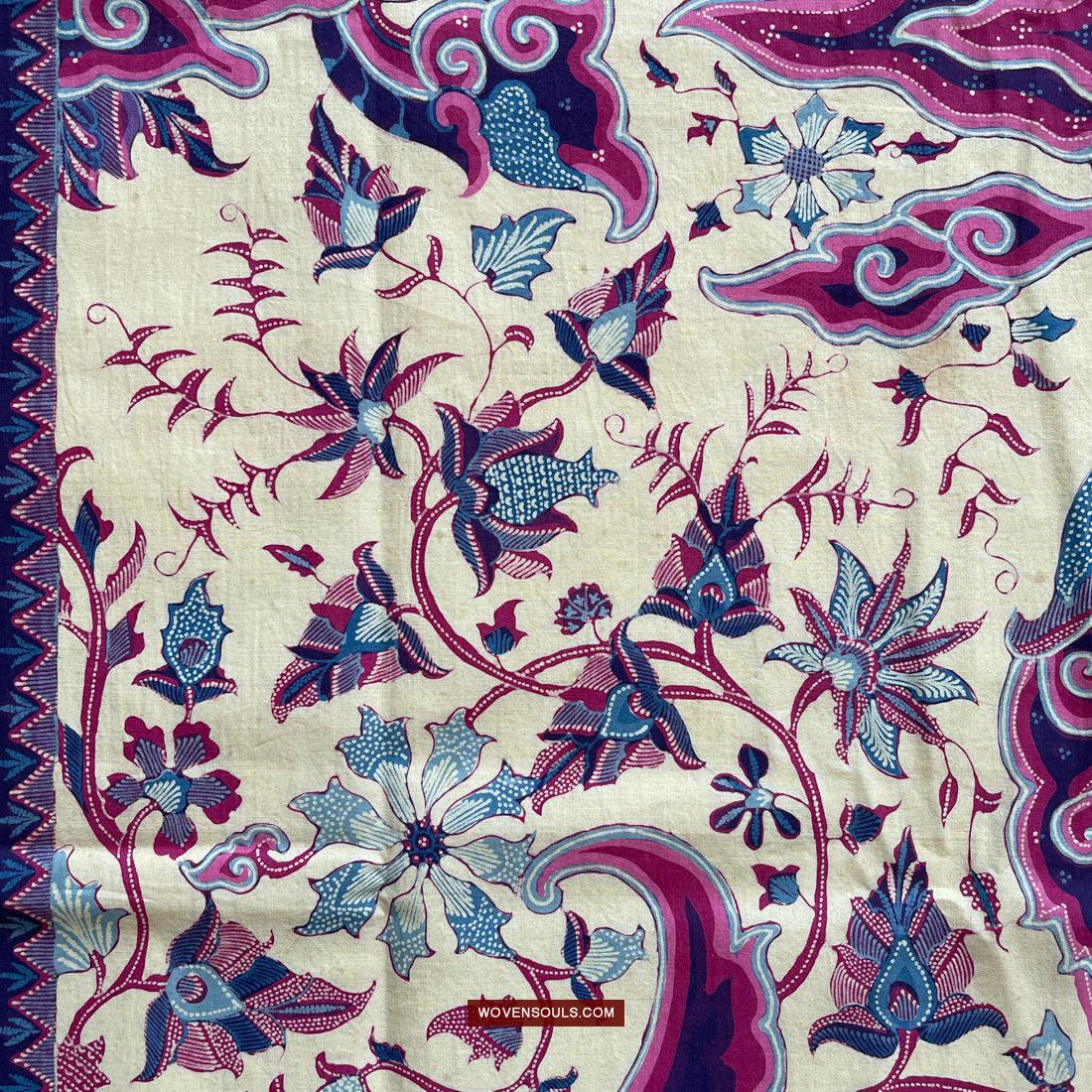 1747 Mahabharata Hindu Scene in Cirebon Javanese Batik Tulis Art-WOVENSOULS Antique Textiles & Art Gallery