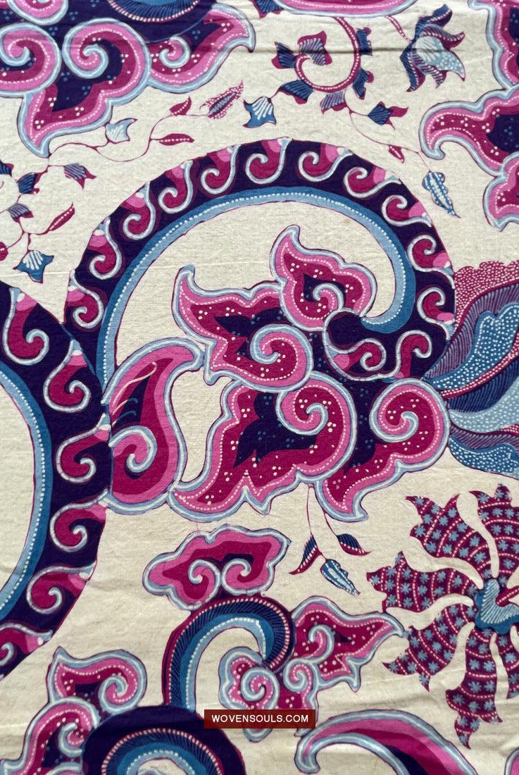 1747 Mahabharata Hindu-Szene in Cirebon Javanese Batik Tulis Art-WOVENSOULS Galerie für antike Textilien und Kunst