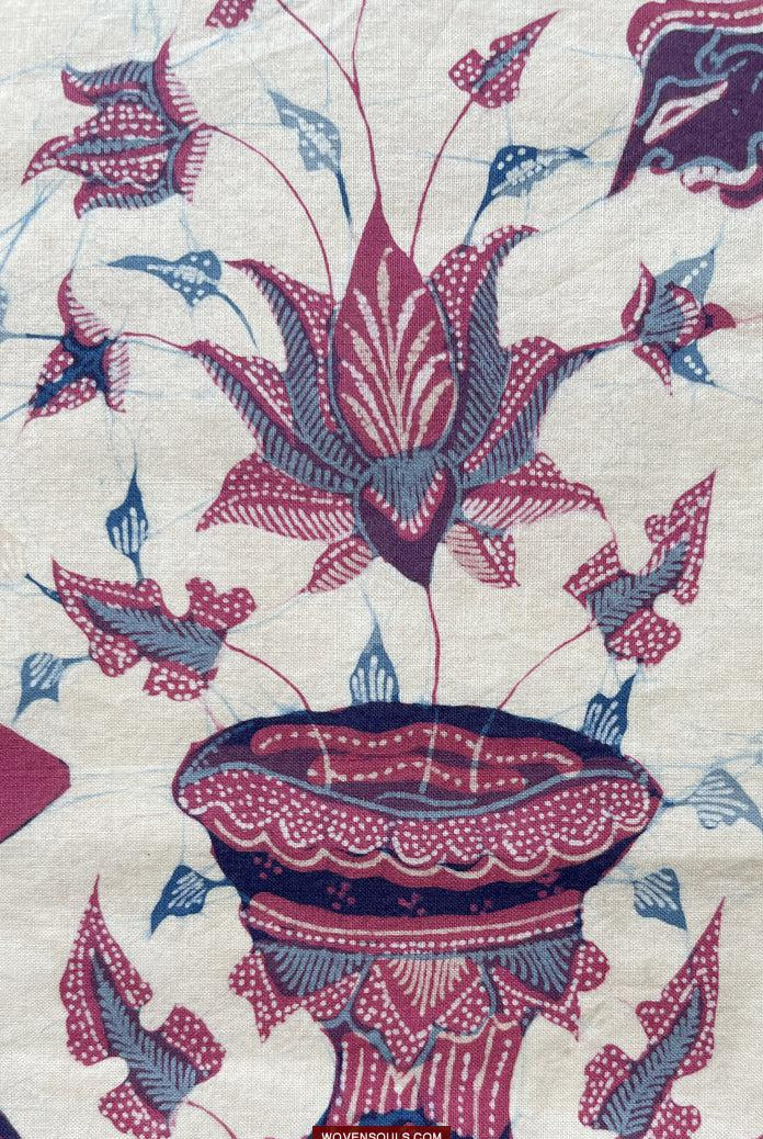 1750 Indonesische Hindu-Kunst Batik Tulis – Mahabharat – Pandava mit Shiva – Ujian Pandewa