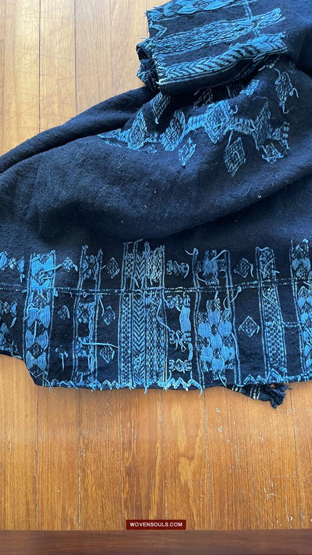 1753 Antique Mahmoudi Bakhnoug Shawl - Textile Art Masterpiece-WOVENSOULS Antique Textiles & Art Gallery