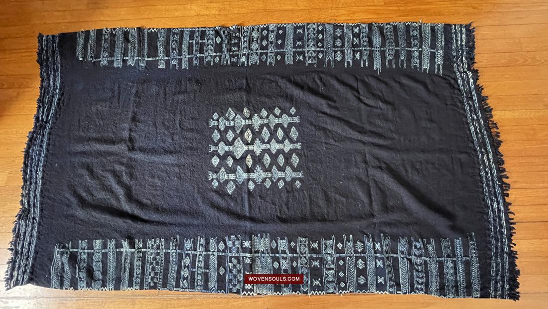 1753 Antique Mahmoudi Bakhnoug Shawl - Textile Art Masterpiece-WOVENSOULS Antique Textiles & Art Gallery