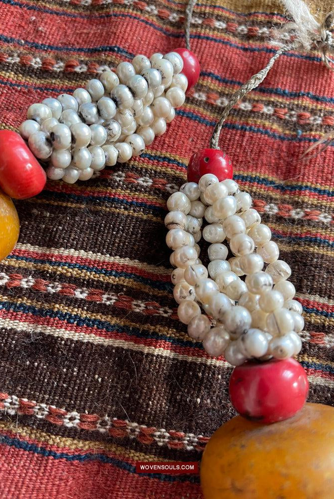 1755 Old Himalayan Tibetan Heirloom Jewelry Necklace-WOVENSOULS Antique Textiles & Art Gallery