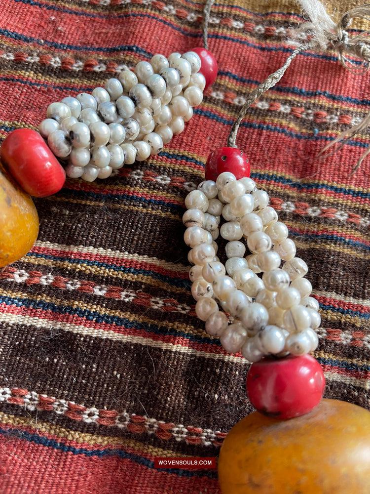 1755 Old Himalayan Tibetan Heirloom Jewelry Necklace-WOVENSOULS Antique Textiles & Art Gallery