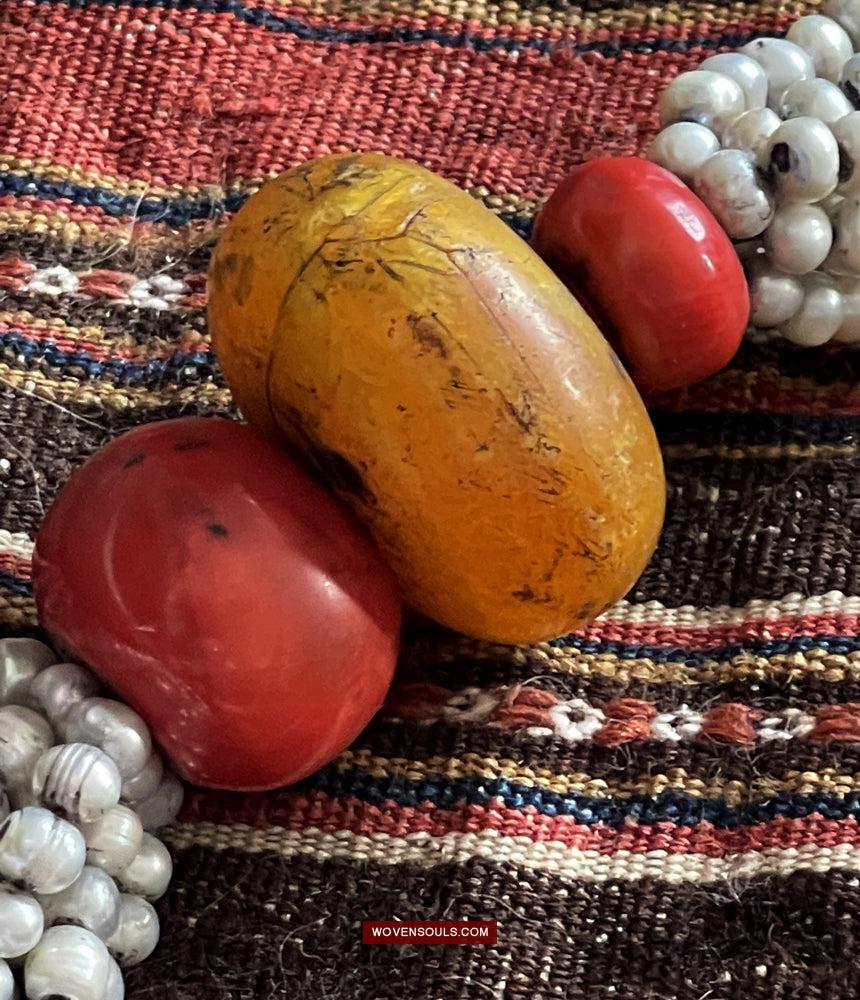 1755 Old Himalayan Tibetan Heirloom Jewelry Necklace-WOVENSOULS Antique Textiles & Art Gallery