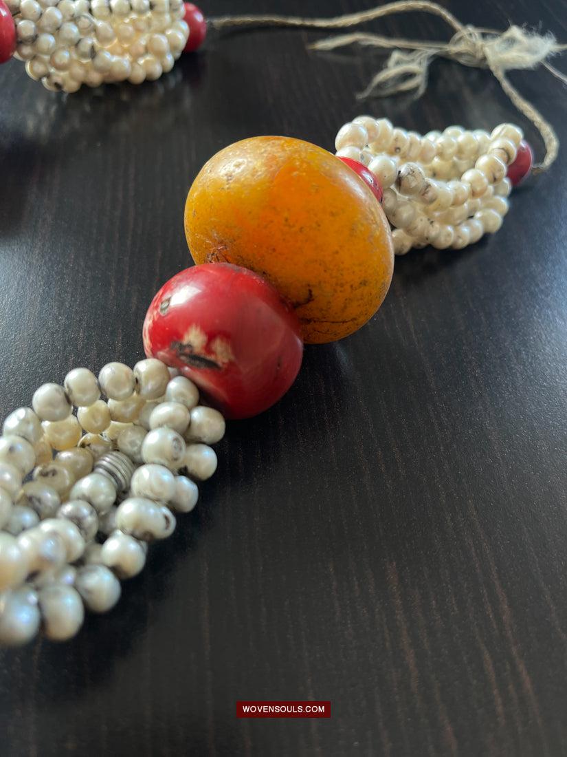 1755 Old Himalayan Tibetan Heirloom Jewelry Necklace-WOVENSOULS Antique Textiles & Art Gallery