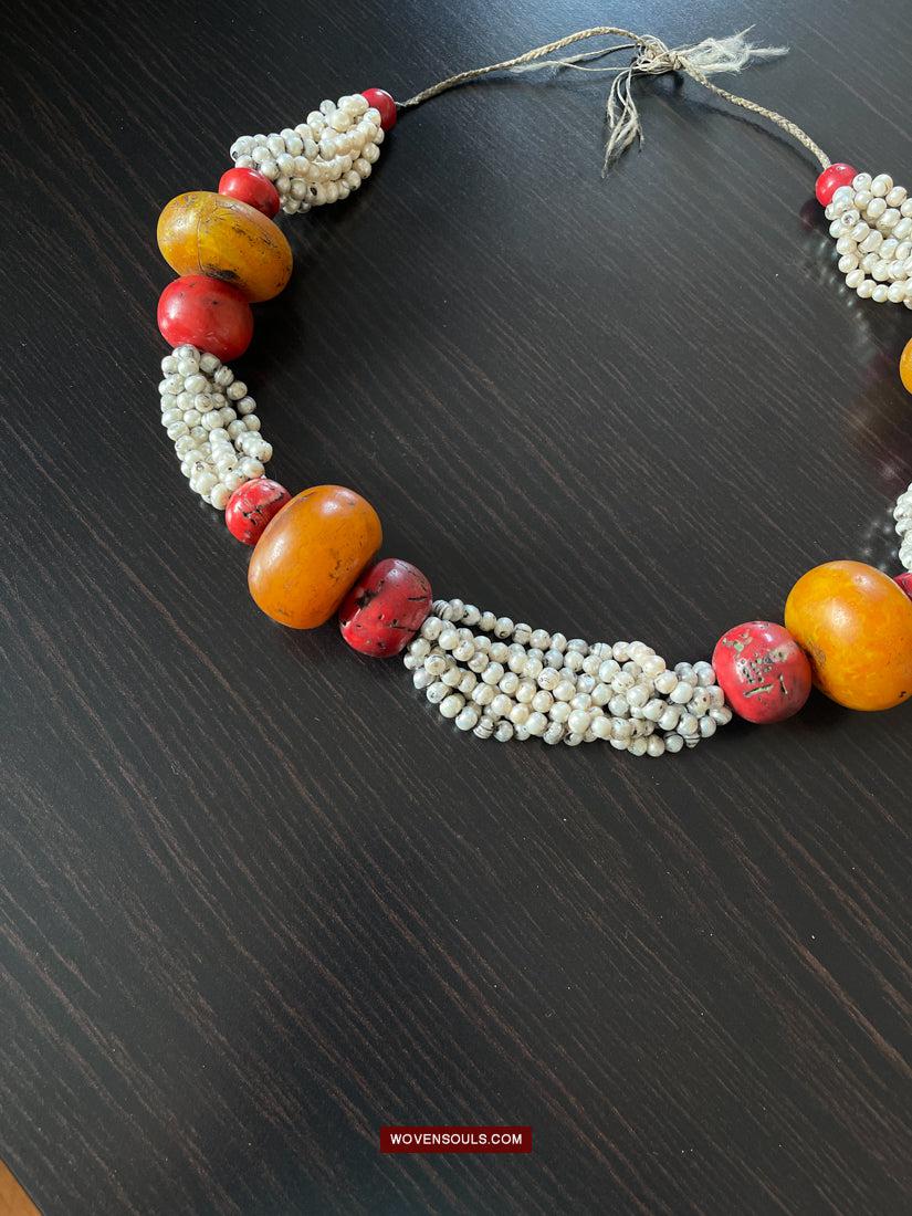 1755 Old Himalayan Tibetan Heirloom Jewelry Necklace-WOVENSOULS Antique Textiles & Art Gallery