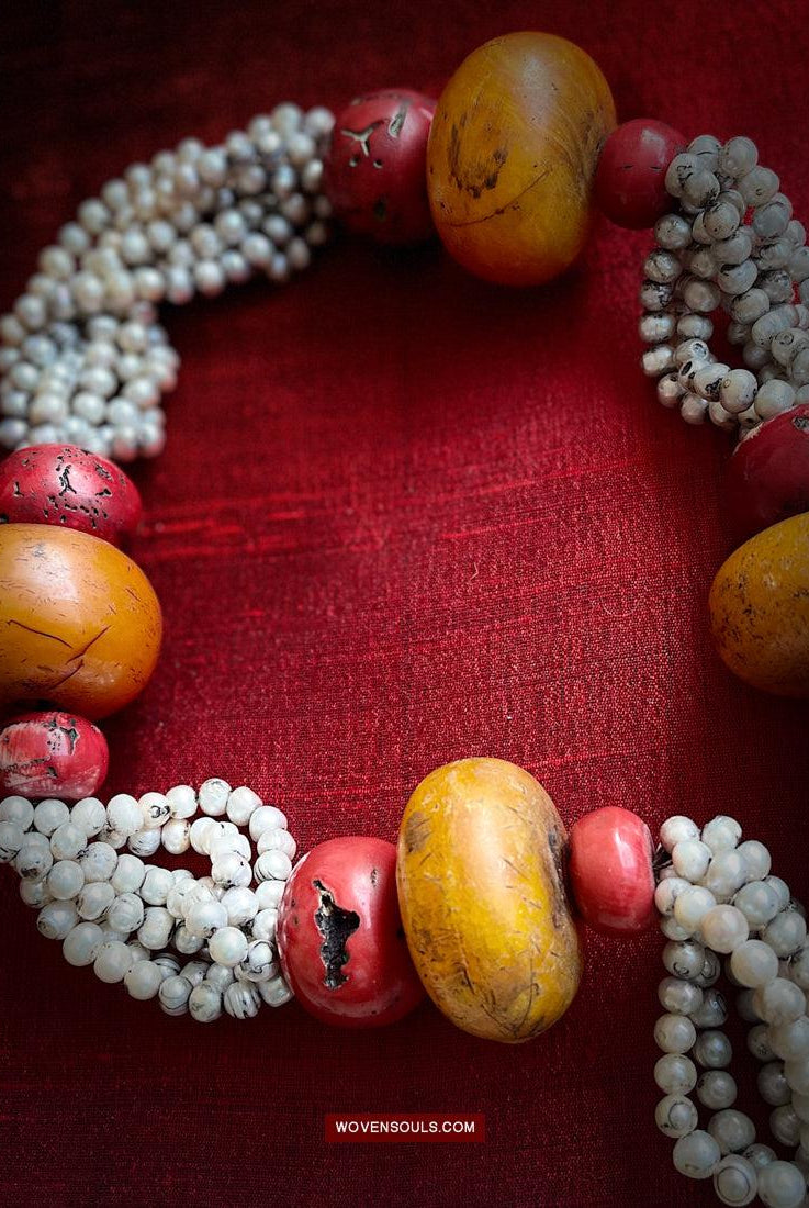1755 Old Himalayan Tibetan Heirloom Jewelry Necklace-WOVENSOULS Antique Textiles & Art Gallery