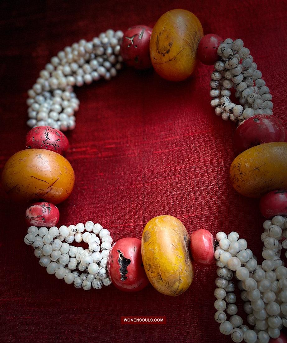 1755 Old Himalayan Tibetan Heirloom Jewelry Necklace-WOVENSOULS Antique Textiles & Art Gallery