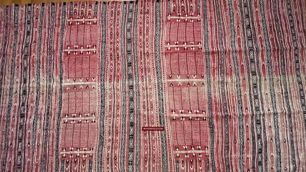 1768 Antique Tunisian Mushtia Mouchtiya Shawl-WOVENSOULS Antique Textiles & Art Gallery