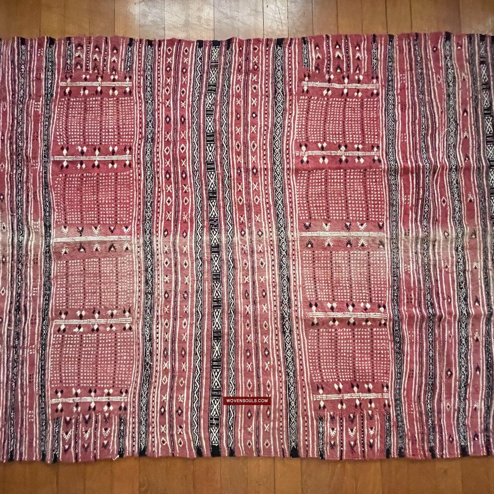 1768 Antique Tunisian Mushtia Mouchtiya Shawl-WOVENSOULS Antique Textiles & Art Gallery