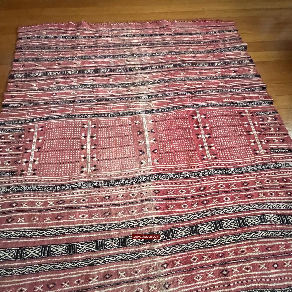 1768 Antique Tunisian Mushtia Mouchtiya Shawl-WOVENSOULS Antique Textiles & Art Gallery