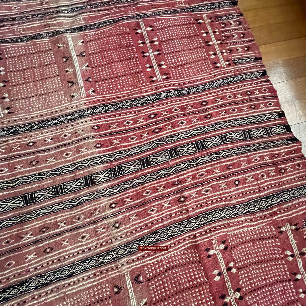 1768 Antique Tunisian Mushtia Mouchtiya Shawl-WOVENSOULS Antique Textiles & Art Gallery