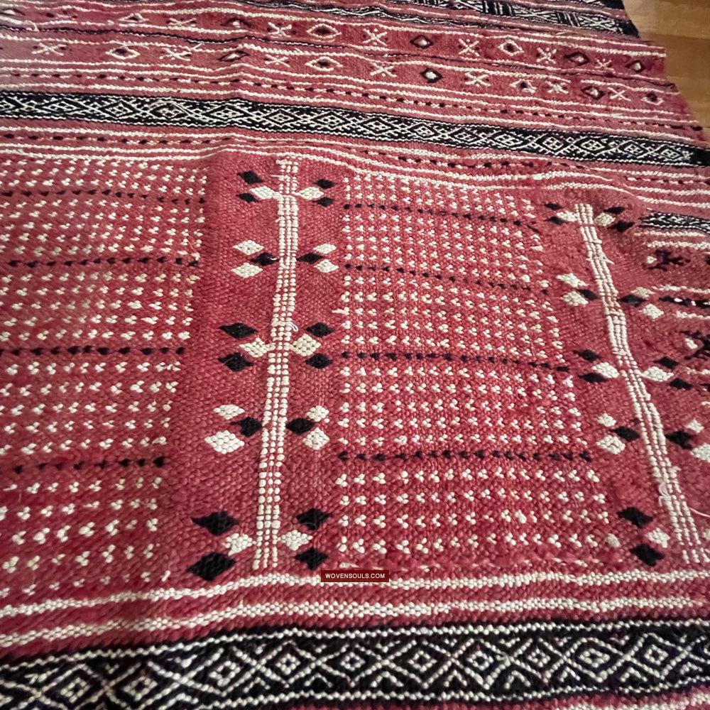 1768 Antique Tunisian Mushtia Mouchtiya Shawl-WOVENSOULS Antique Textiles & Art Gallery