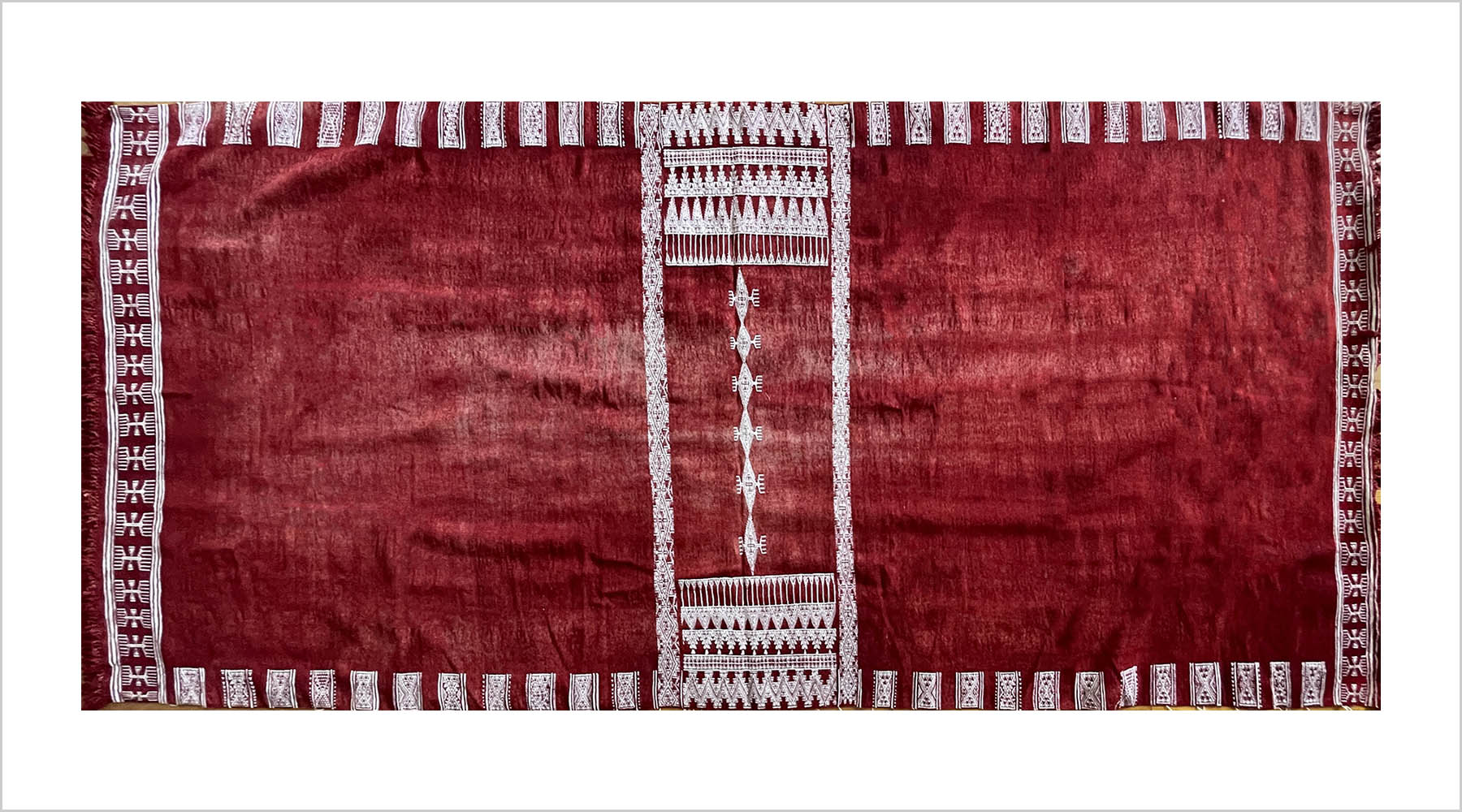 1769 Old Bakhnoug Shawl - Textile Art Masterpiece-WOVENSOULS Antique Textiles & Art Gallery