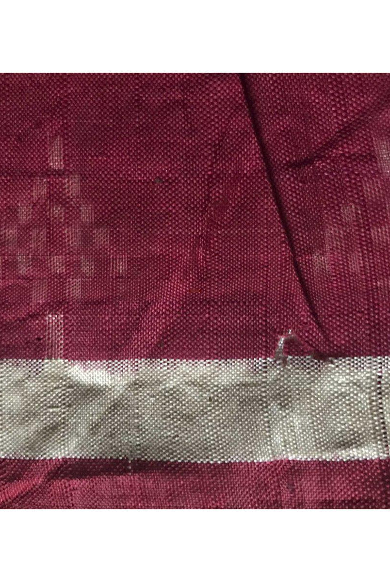 196 VERKAUFT - SELTENES altes Weber-Erbstück Patan Patola Doppel-Ikat-Sari-Fragment mit Zari-WOVENSOULS-Antike-Vintage-Textilien-Kunst-Dekor