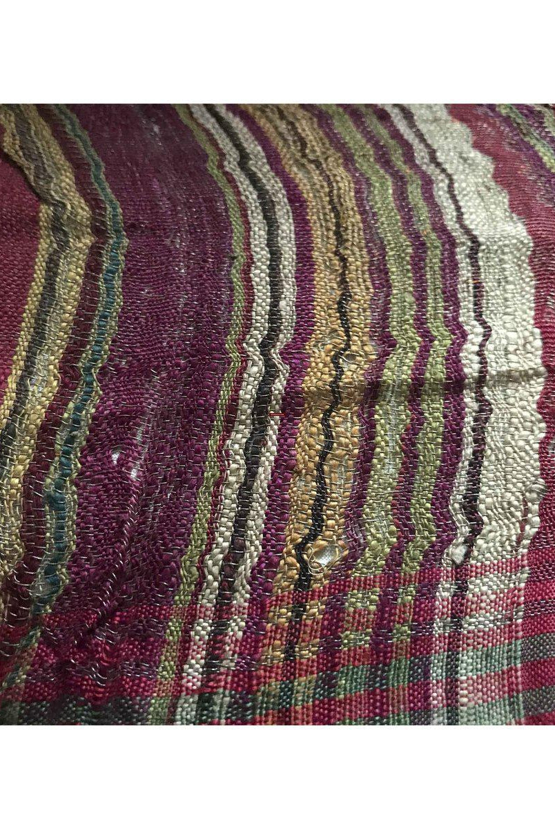 196 VERKAUFT - SELTENES altes Weber-Erbstück Patan Patola Doppel-Ikat-Sari-Fragment mit Zari-WOVENSOULS-Antike-Vintage-Textilien-Kunst-Dekor