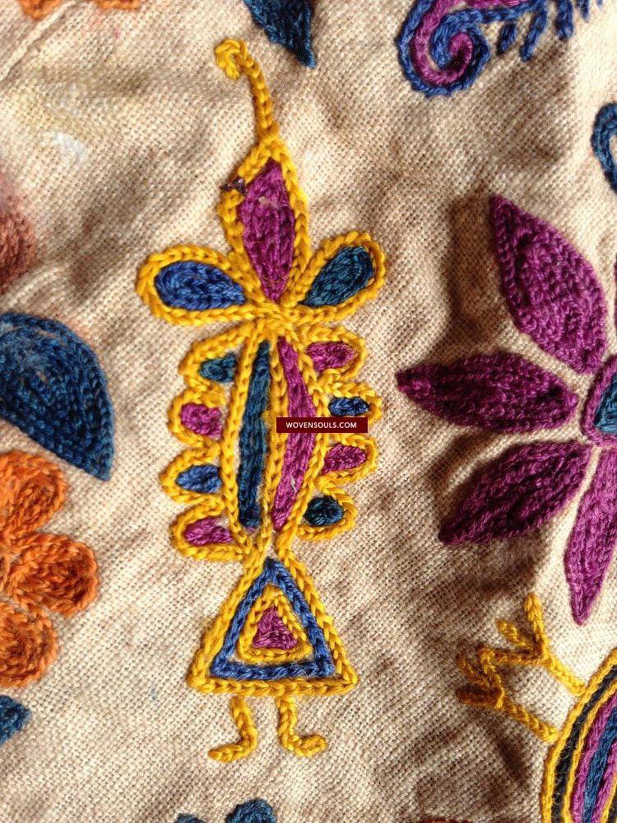 199 SOLD Vintage Embroidered Handmade Trousseau / Dowry Bag-WOVENSOULS-Antique-Vintage-Textiles-Art-Decor