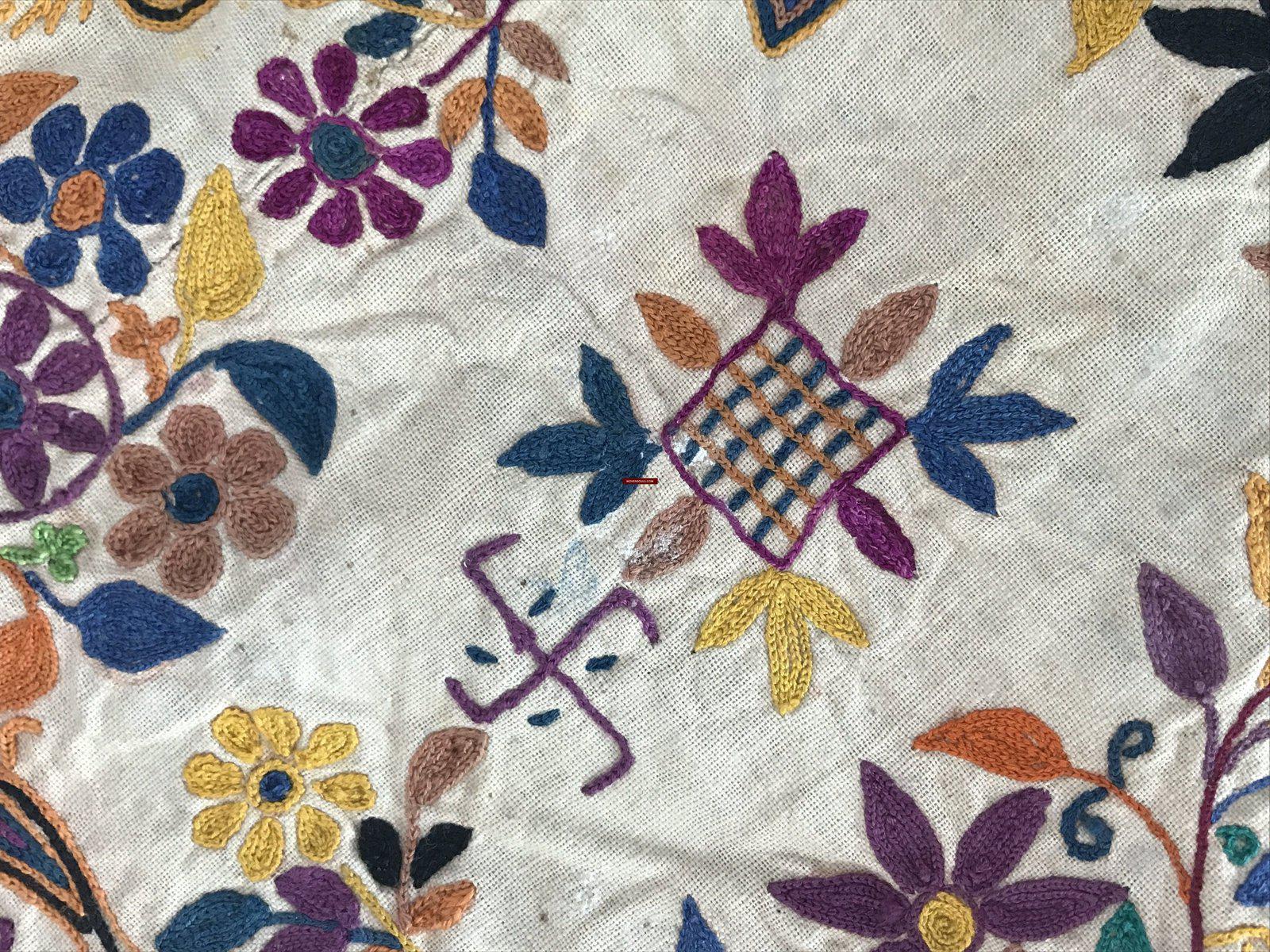 199 SOLD Vintage Embroidered Handmade Trousseau / Dowry Bag-WOVENSOULS-Antique-Vintage-Textiles-Art-Decor