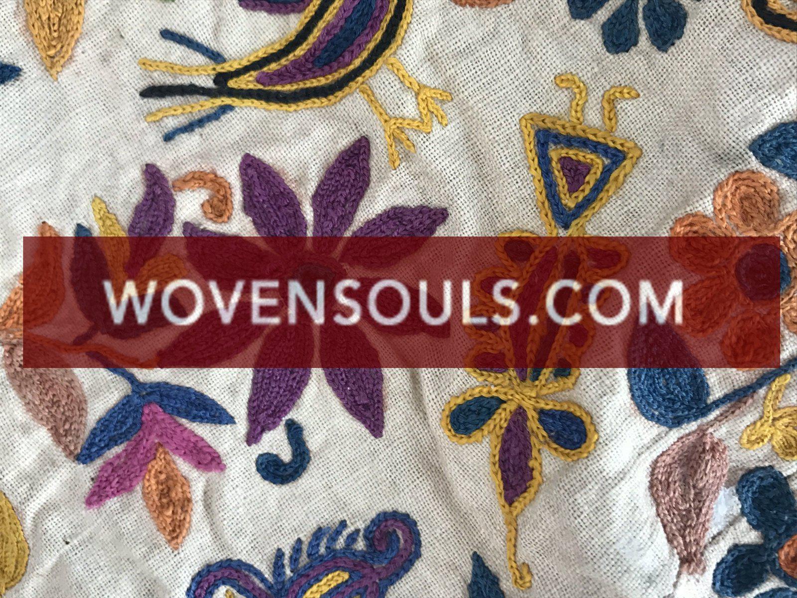 199 SOLD Vintage Embroidered Handmade Trousseau / Dowry Bag-WOVENSOULS-Antique-Vintage-Textiles-Art-Decor
