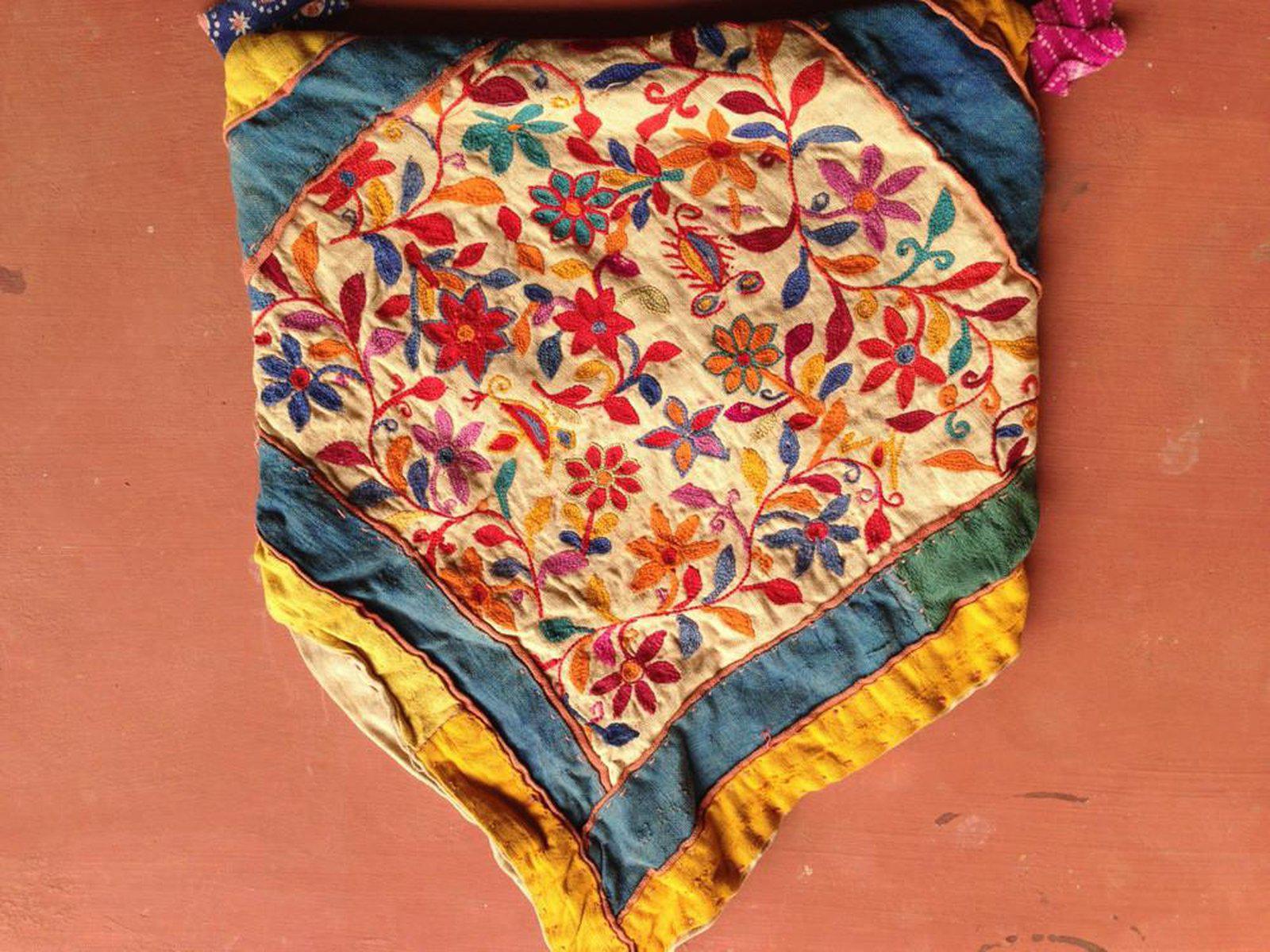 200 SOLD Vintage Embroidered Handmade Bag - Bokcha or Gabchi - Saurasthra Gujarat SOLD-WOVENSOULS-Antique-Vintage-Textiles-Art-Decor